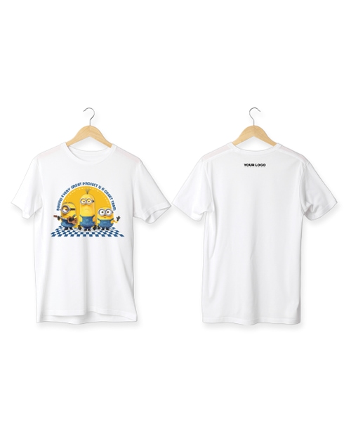 Great team Pima Round Neck T-Shirt -White